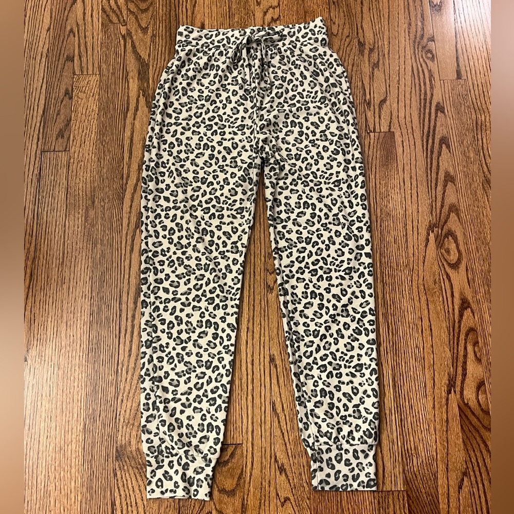 Leopard Print Jogger Pants
